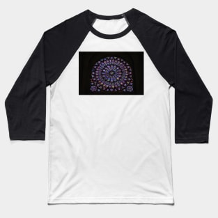 Stained Glass Window Baseball T-Shirt